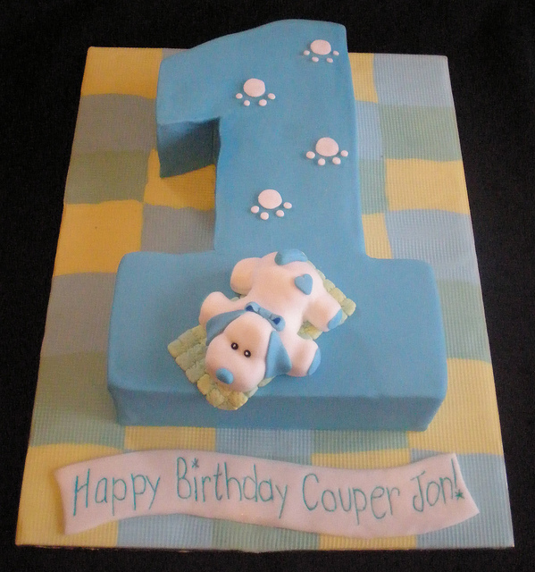 Cute Boys First Birthday Cake