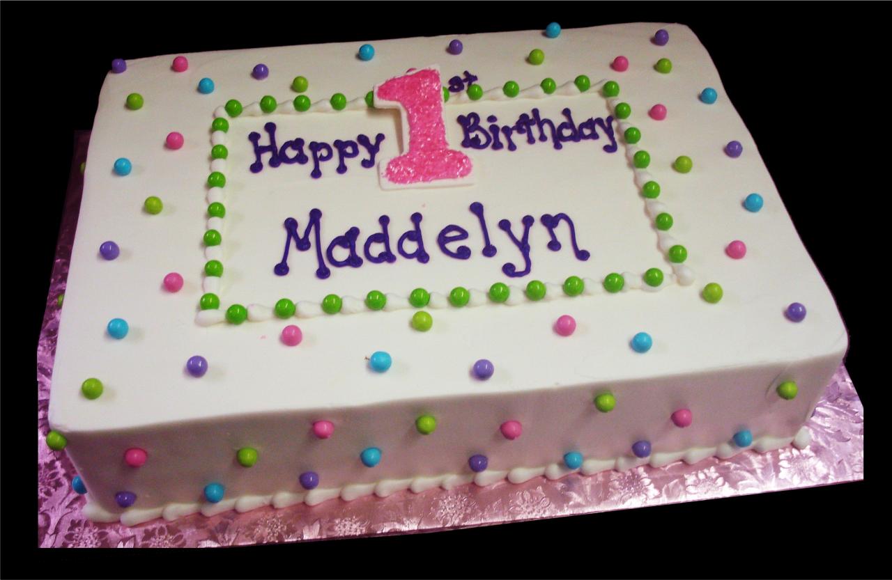 Decorated Birthday Sheet Cakes