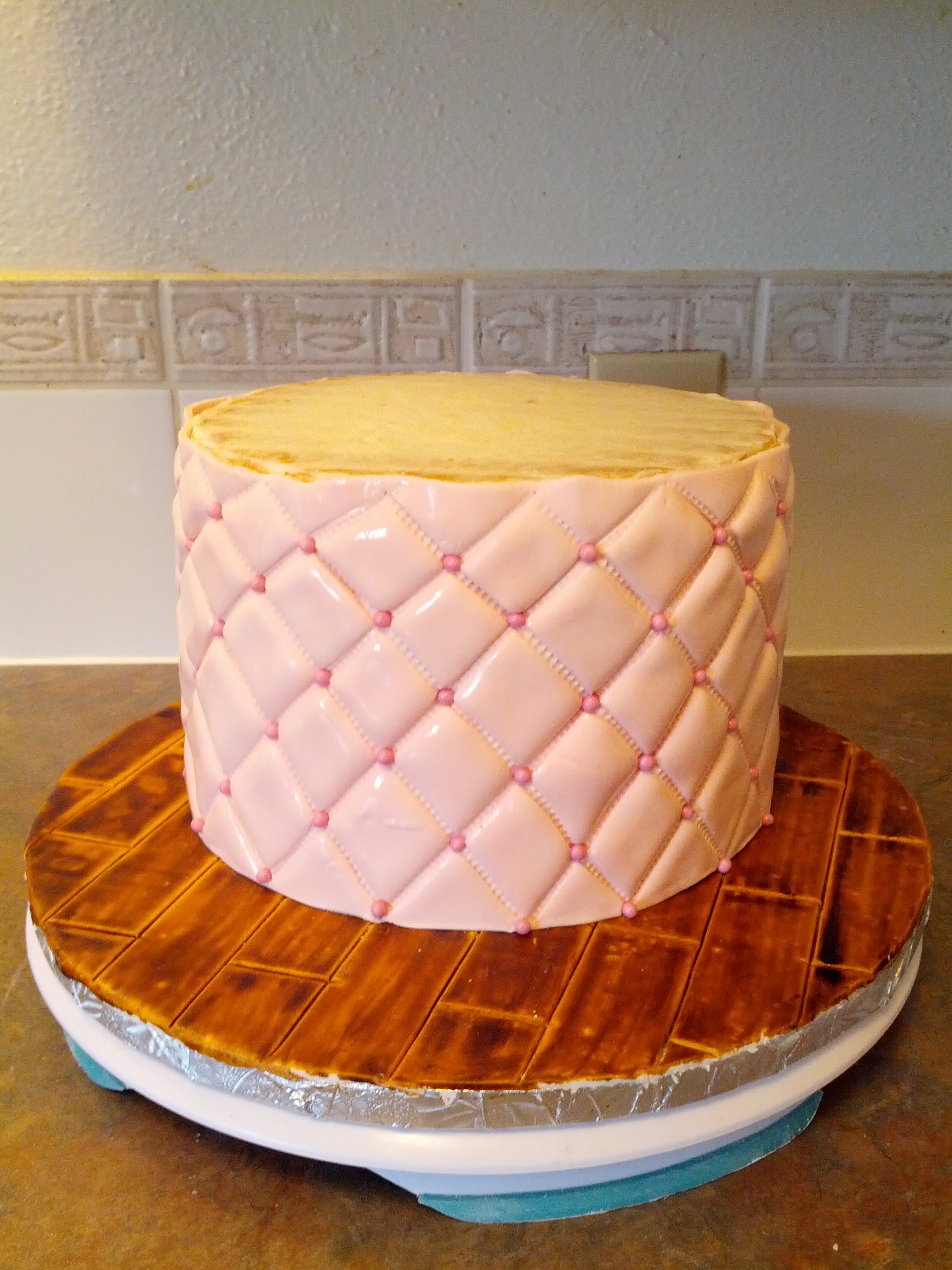 Diamond Quilted Cake