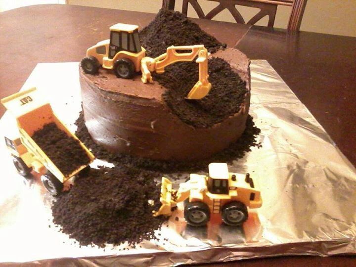 Dirt Truck Birthday Cake