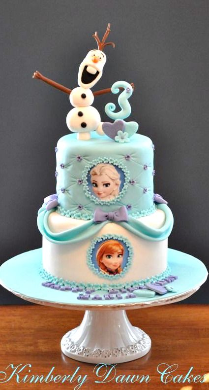 13 Photos of Cute Frozen Girls Birthday Cakes