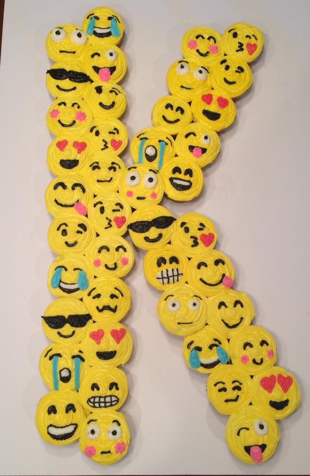 Emoji Birthday Cake Cupcakes