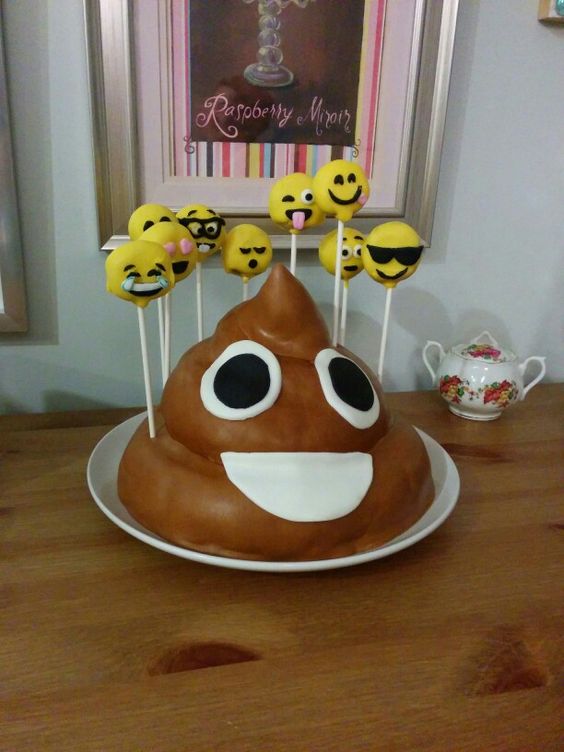 Emoji Poop Birthday Cake