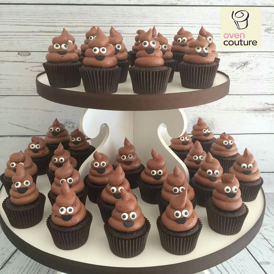 Emoji Poop Cupcakes