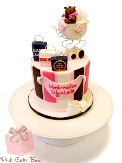 Fashionista Baby Shower Cake