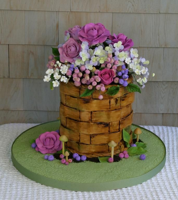 Flower Basket Cake Ideas