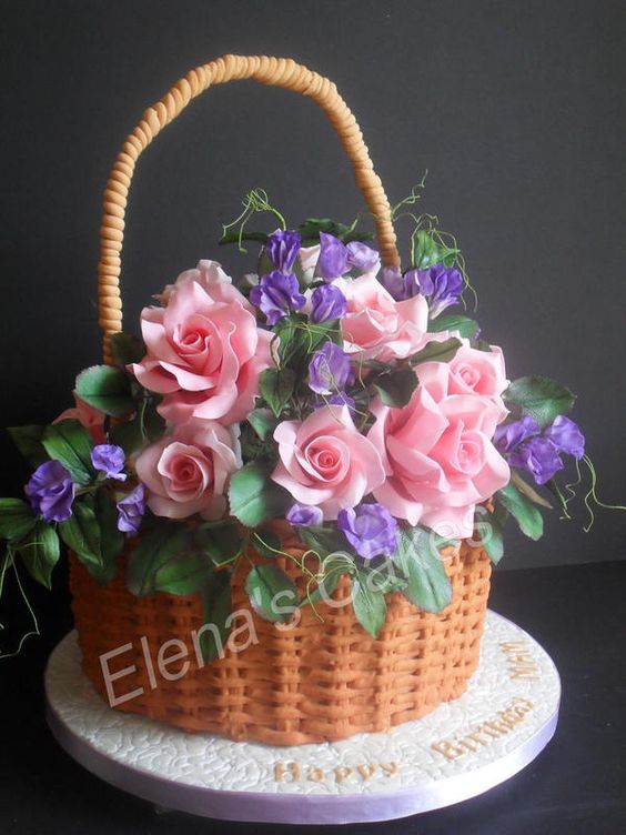 Flower Basket Cake