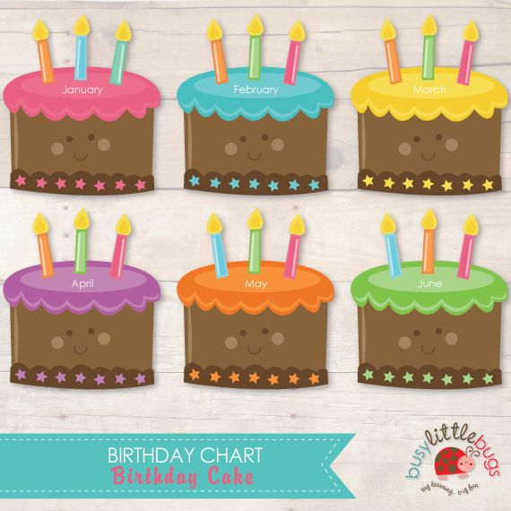 Free Printable Classroom Birthday Charts