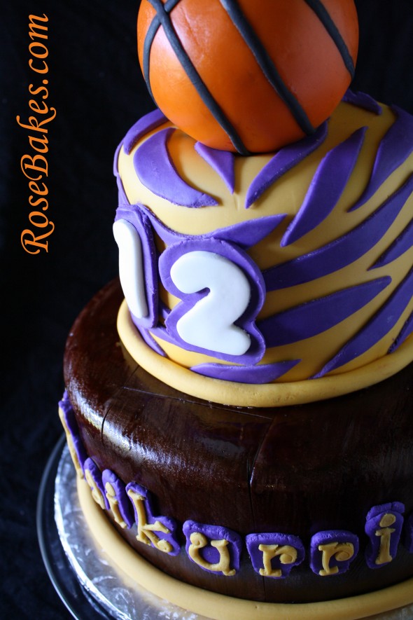 Girl Basketball Birthday Cake