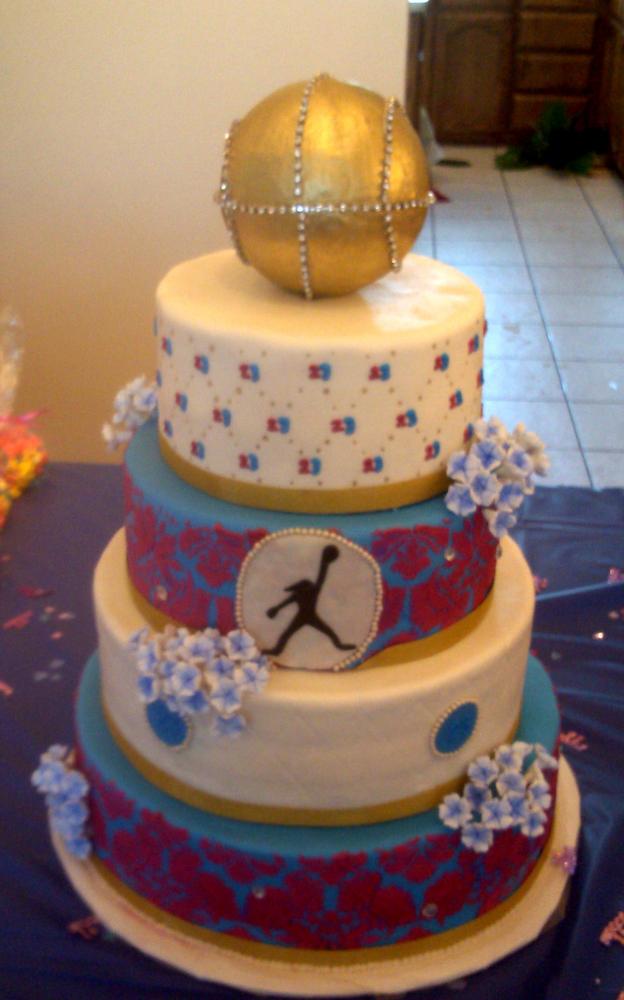 Girls Basketball Cake