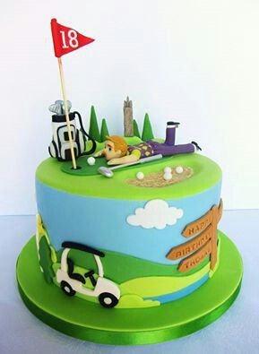 Golf Birthday Cake