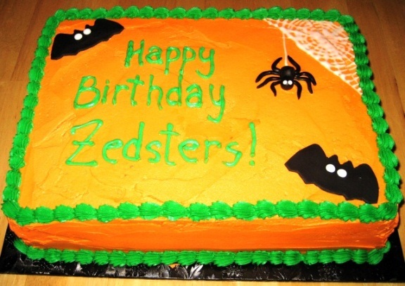 Halloween Birthday Sheet Cake Ideas