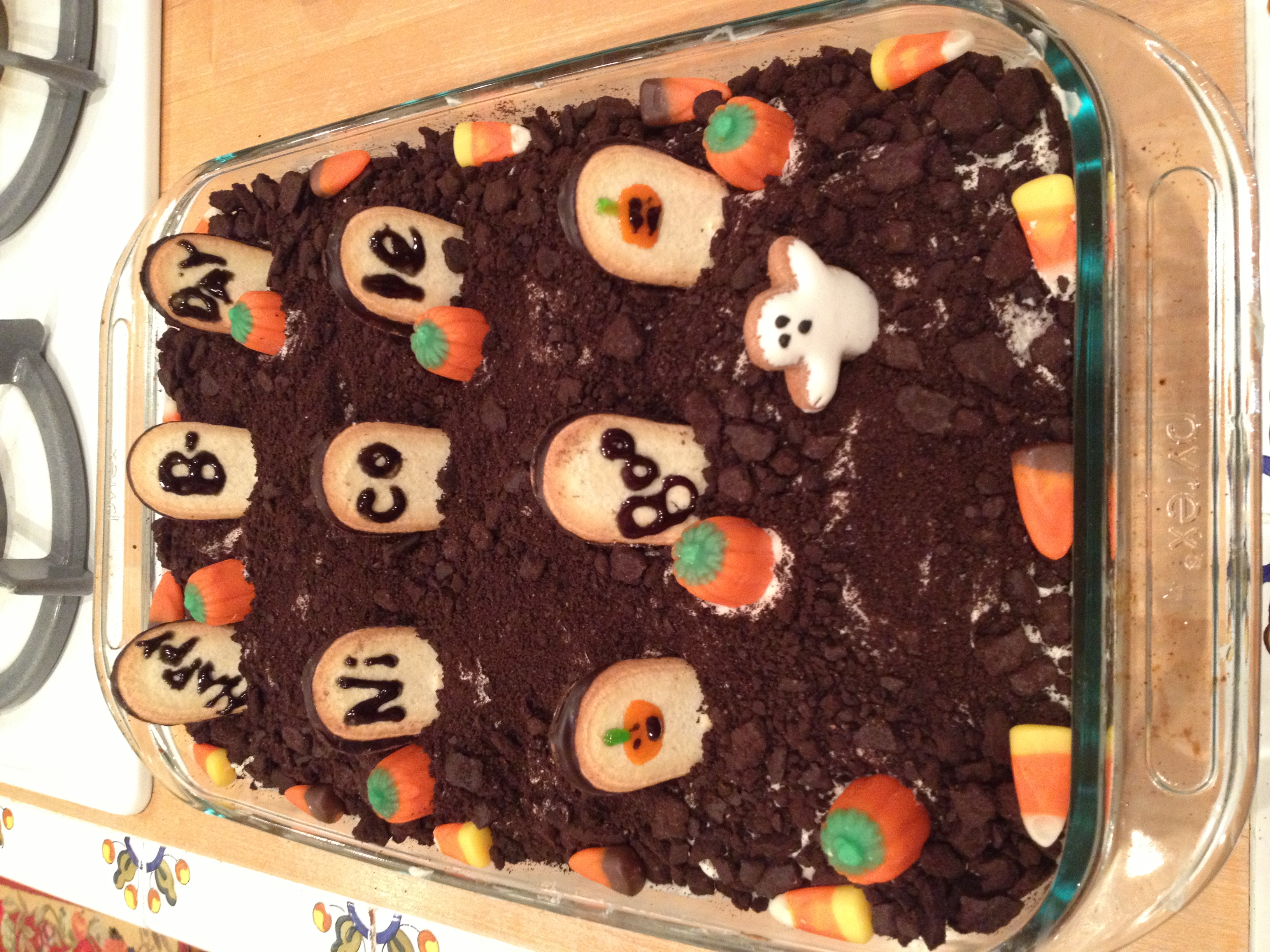 Halloween Birthday Sheet Cake