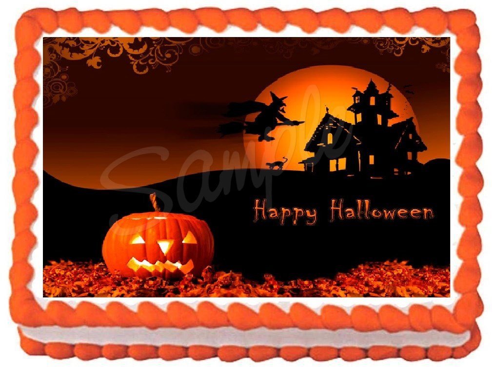 Halloween Sheet Cake