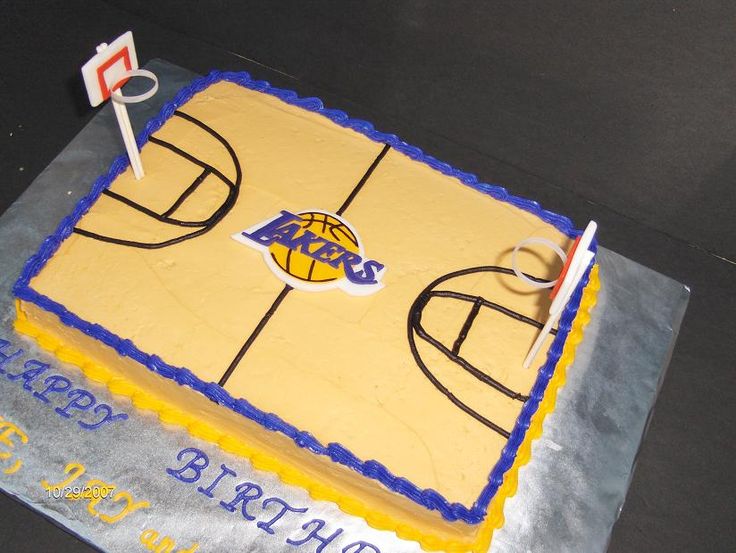 Happy Birthday Lakers Cake