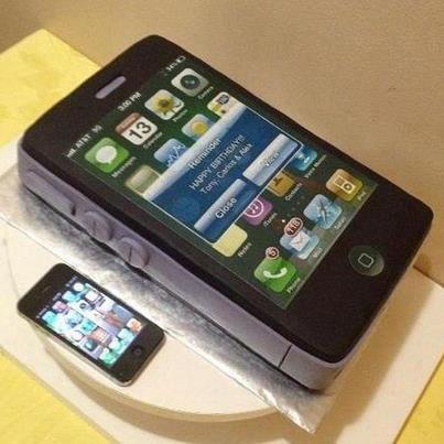 iPhone Cell Phone Birthday Cakes