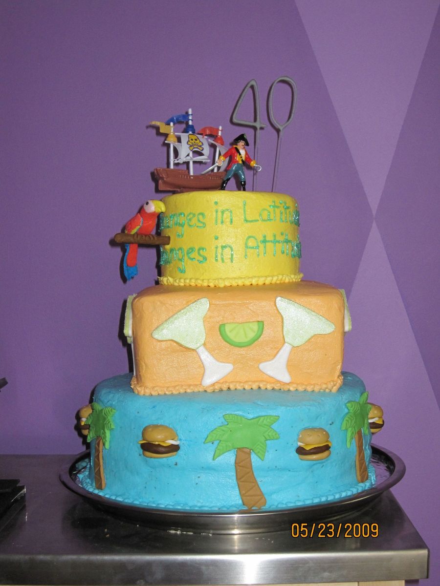 Jimmy Buffett Birthday Cake