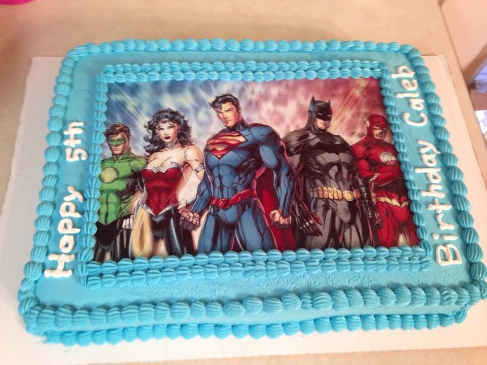 Justice League Birthday Cake