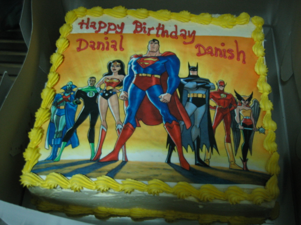 Justice League Birthday Cake