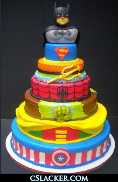 Justice League Birthday Cake