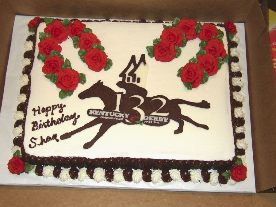 Kentucky Derby Birthday Cake