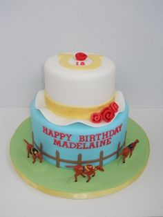 Kentucky Derby Birthday Cake