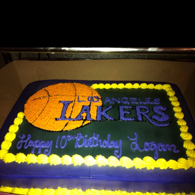 Lakers Birthday Cake