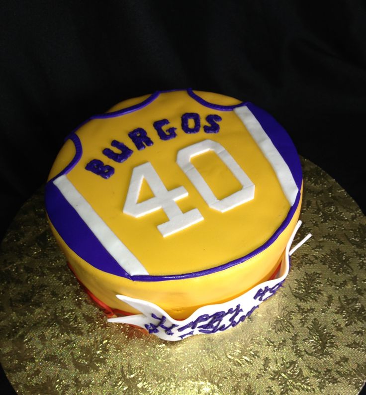 Lakers Birthday Cake