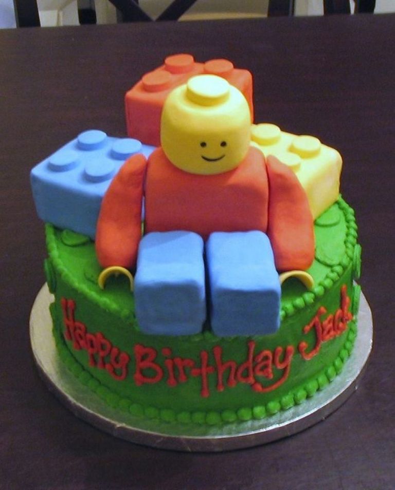 LEGO Birthday Cake Idea