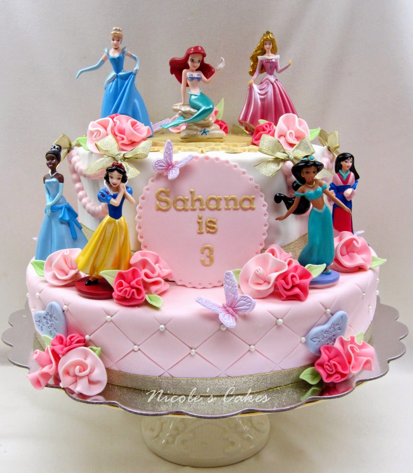 Little Girl Princess Birthday Cake