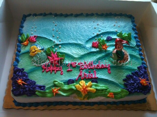 Little Mermaid Birthday Cake