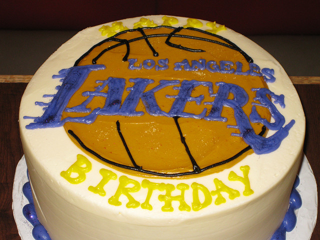 Los Angeles Lakers Birthday Cake