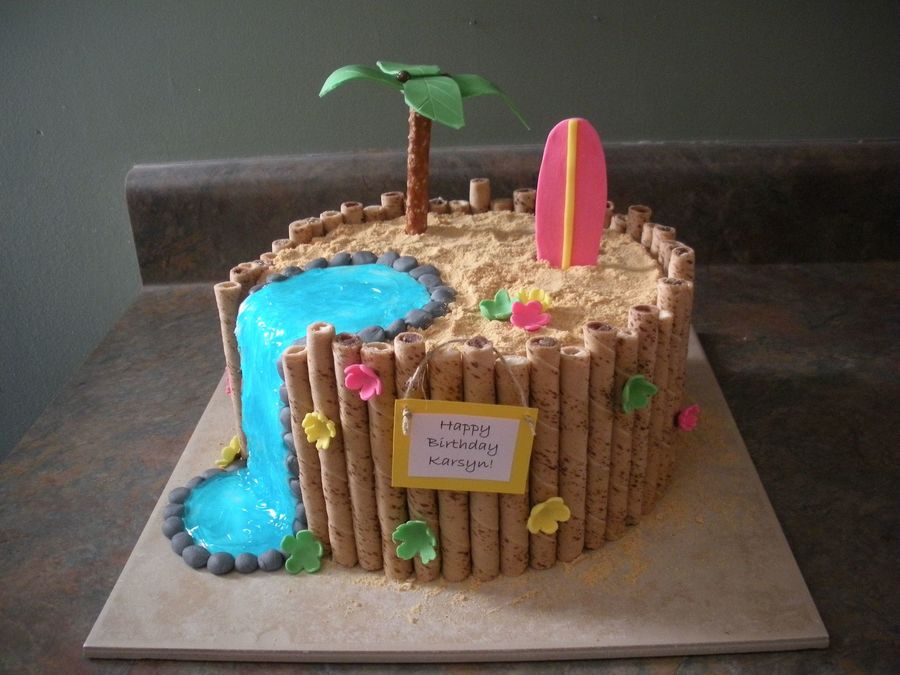 Luau Birthday Cake Ideas