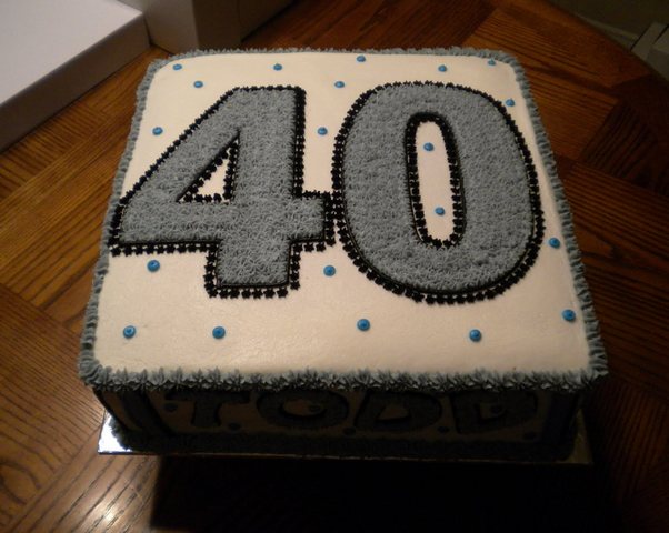 Men 40th Birthday Cake Ideas