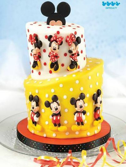 Mickey and Minnie Mouse Birthday Cakes