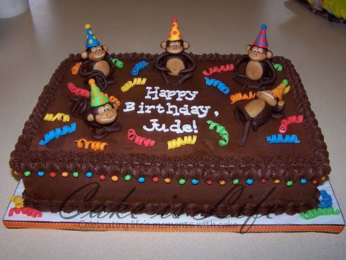 Monkey Birthday Cake Ideas