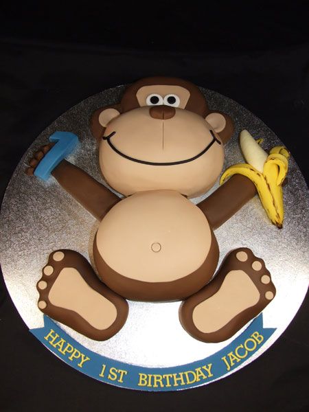 Monkey Birthday Cake