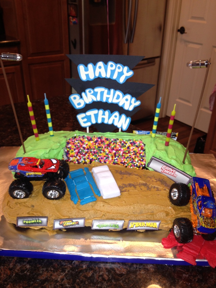 Monster Jam Birthday Cake Ideas