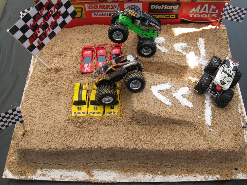 Monster Jam Birthday Cake