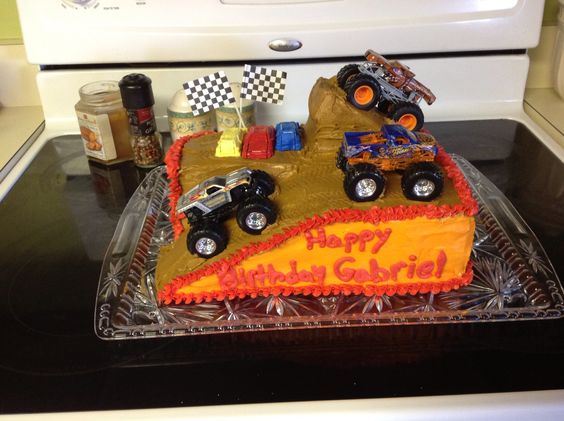 Monster Jam Birthday Cake