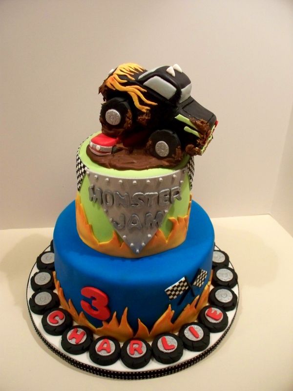 Monster Jam Truck Birthday Cake