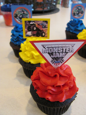 Monster Truck Jam Cupcakes