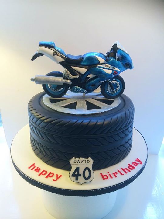 Motorcycle Birthday Cake