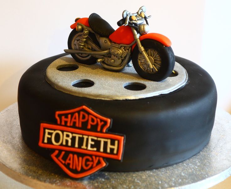 Motorcycle Birthday Cake