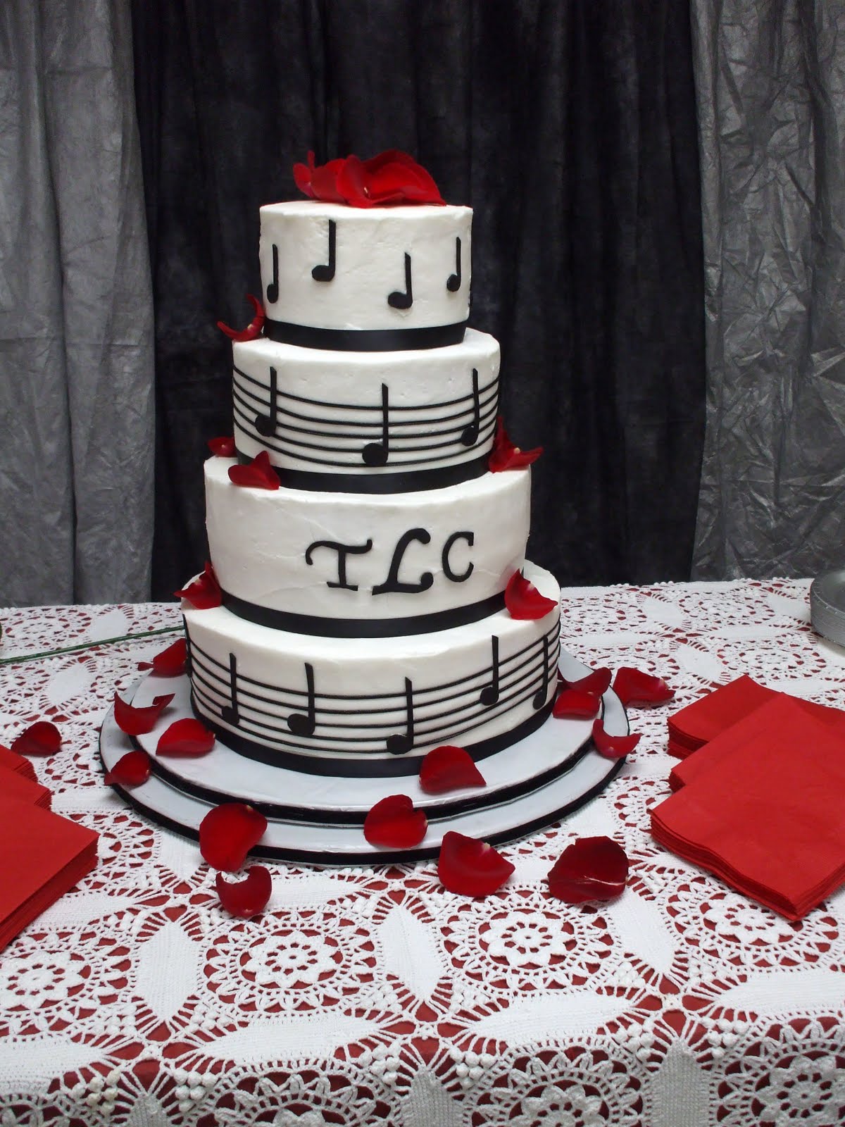 Music Themed Wedding Cake