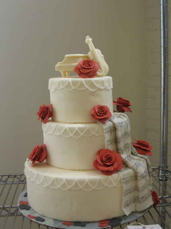 Music Themed Wedding Cake