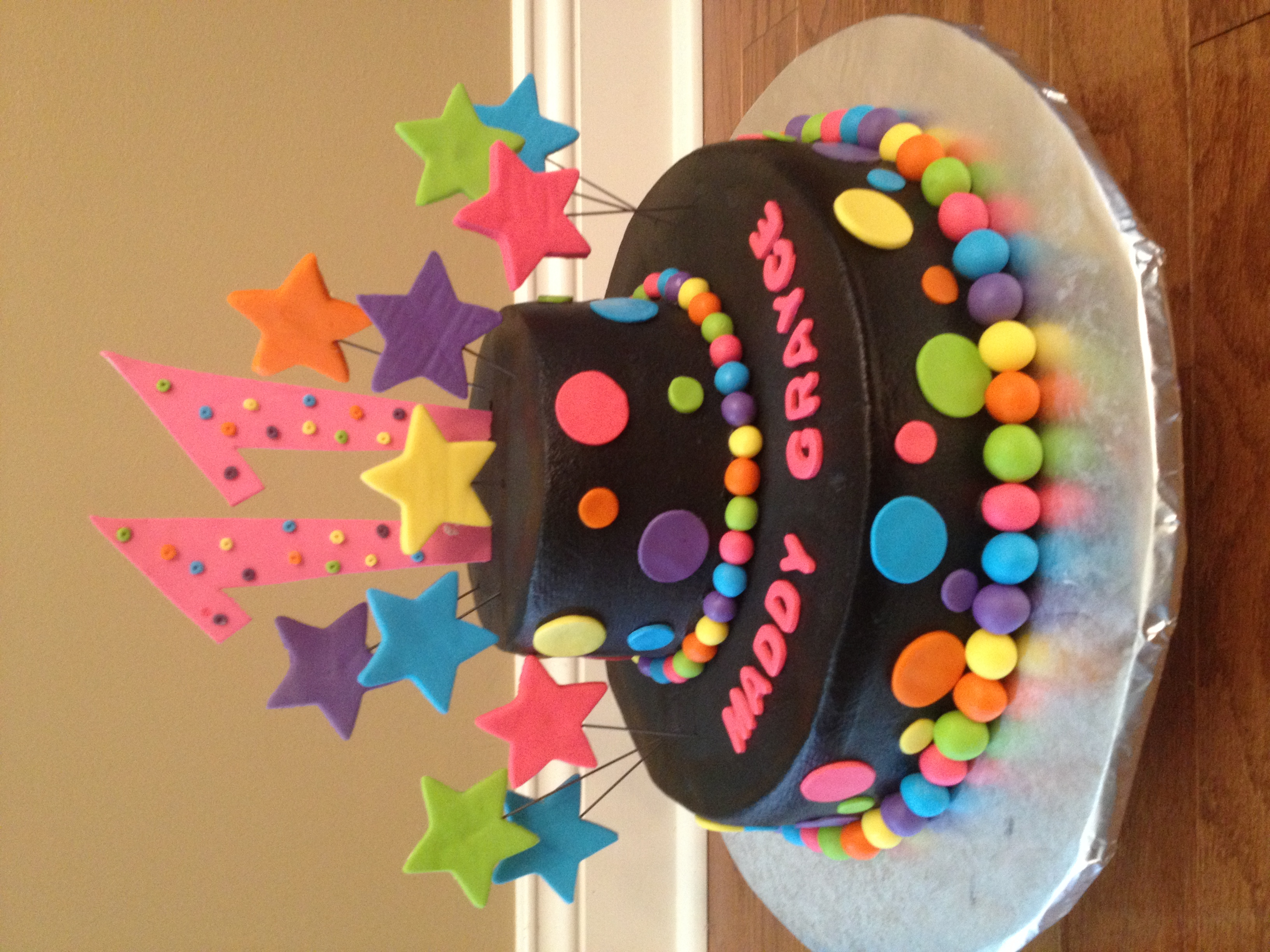 Neon Birthday Cake