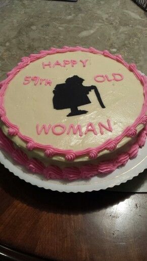 Old Woman Birthday Cake