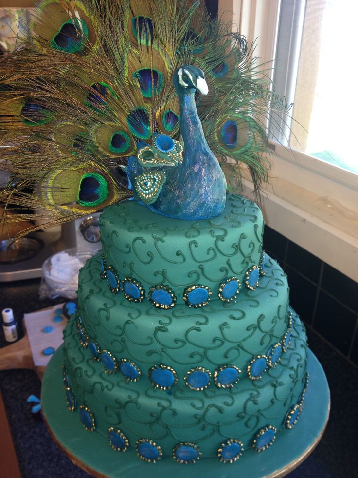 Peacock Wedding Cake