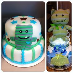 8 Photos of Peek A Boo Monsters Cakes